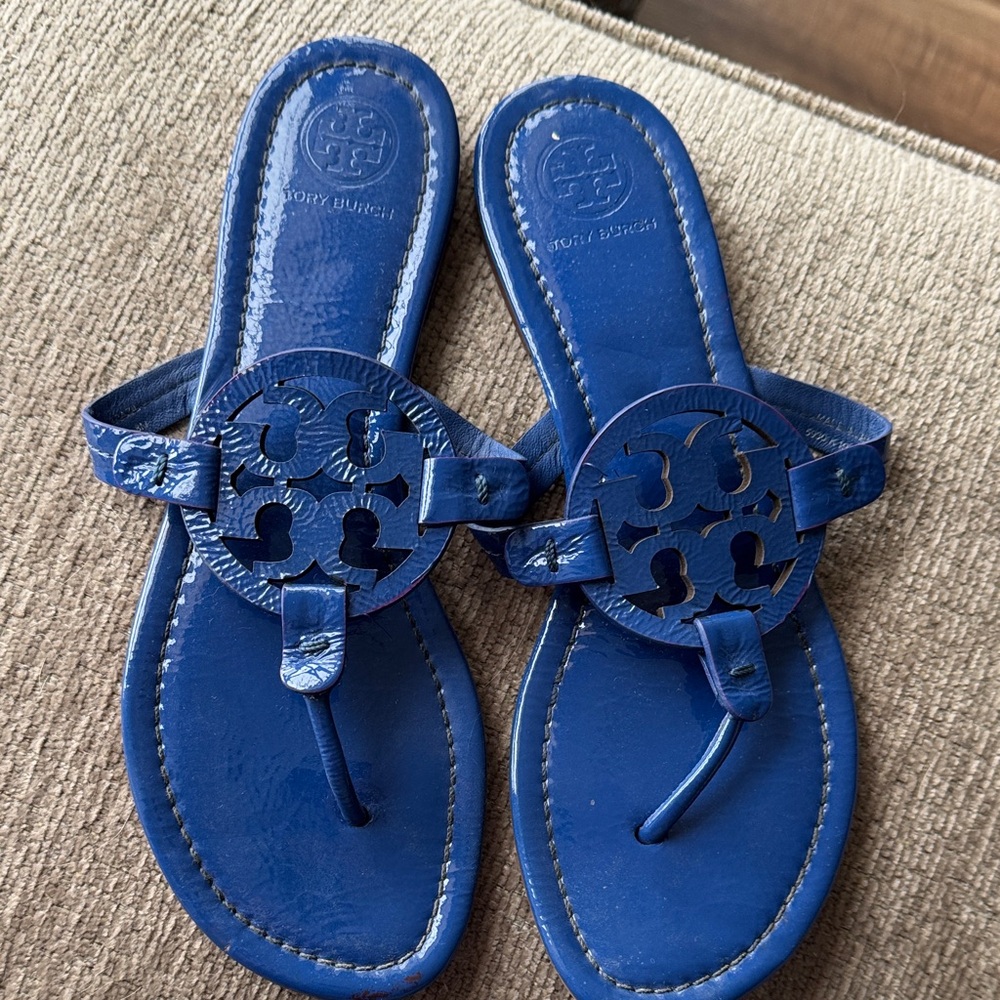 Tory Burch Royal Blue Miller Sandals